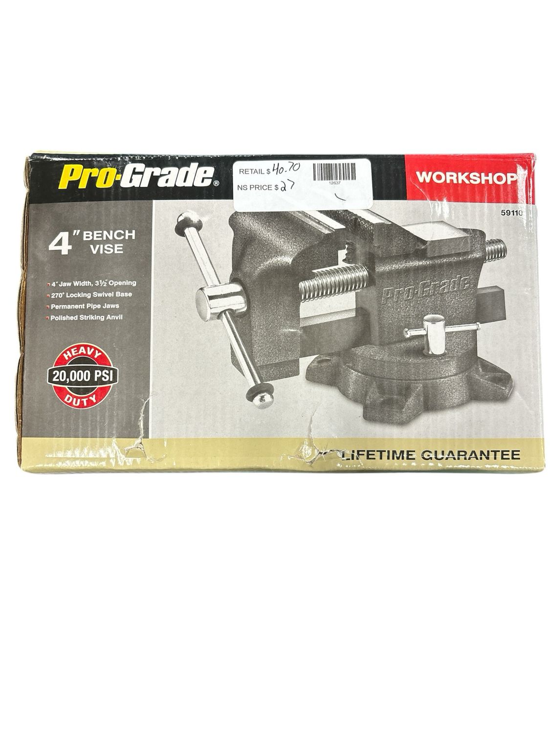PRO-GRADE 4 in. Workshop Vise 59110