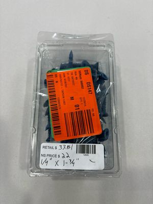 Tapcon 1/4 in. x 1-3/4 in. Star Flat-Head Concrete Anchors (75-Pack) 28375