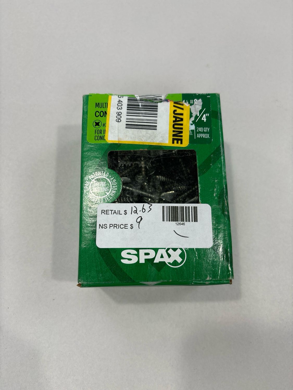 SPAX #8 x 1-1/4 in. Interior Flat Head Wood Screws Construction Phillips Square Unidrive (240 Each) 1 LB 4101010400324