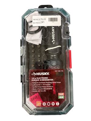 Husky 8-40 in./lbs. 1/4 in. Drive Electronic Torque Screwdriver H4DETSD