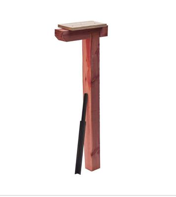 Architectural Mailboxes Cedar Drive-In Top Mount Mailbox Post, Natural Untreated Cedar DPK000AM