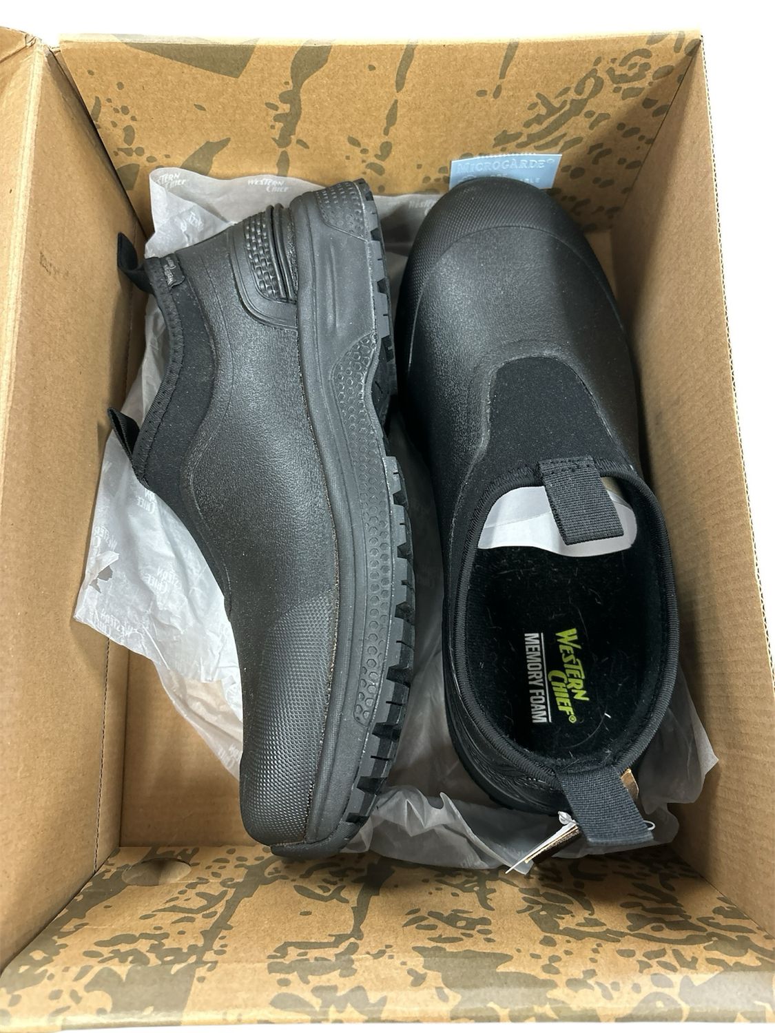 Western Chief Men&#39;s Ravensdale Waterproof Rubber Garden Shoe - Black Size 9 20214179B