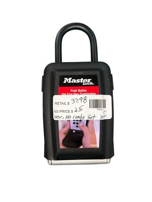 Master Lock Lock Box, Resettable Push Button Combination 5422DHC .