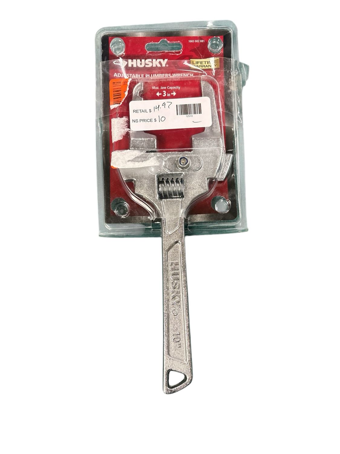 Husky Adjustable Plumbers Wrench 16PL0134