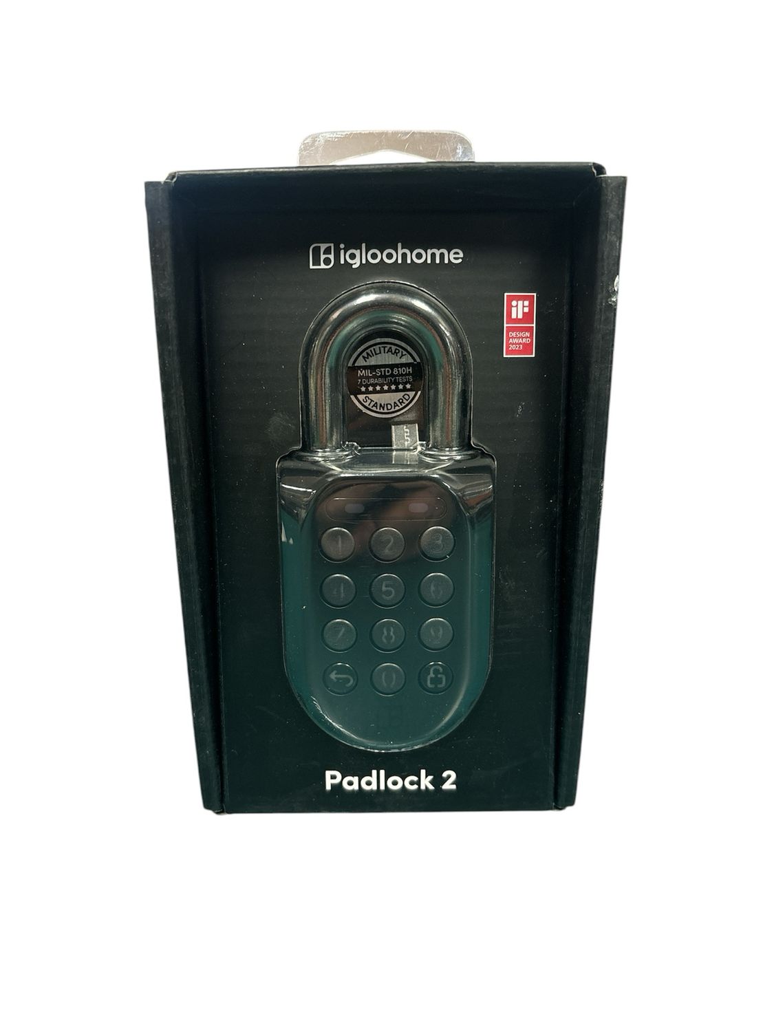 IGLOOHOME Smart Padlock 2, with Mobile app (iOS/Android) – No WiFi Needed, Waterproof and Rechargeable SP2X