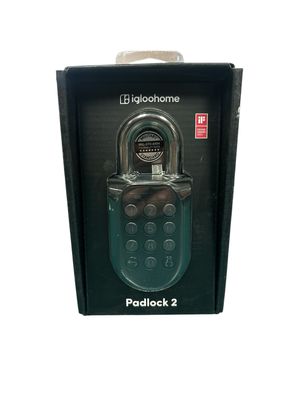IGLOOHOME Smart Padlock 2, with Mobile app (iOS/Android) – No WiFi Needed, Waterproof and Rechargeable SP2X