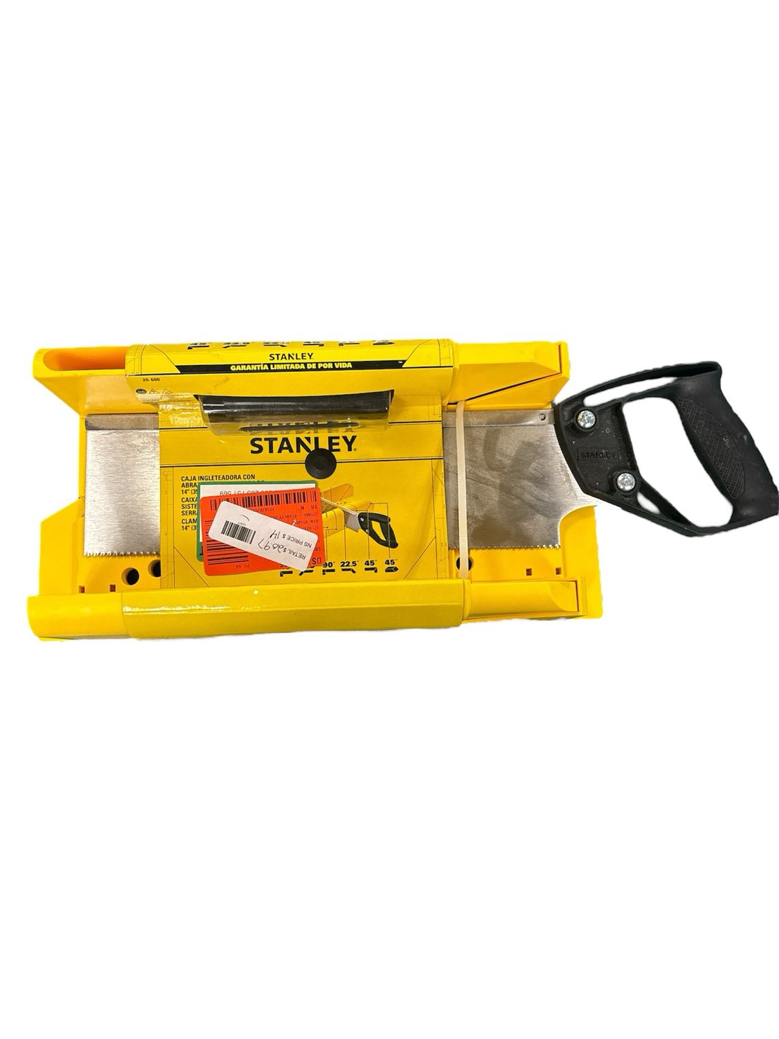 Stanley 14.5 in. Deluxe Clamping Miter Box with 14 in. Saw 20-600D .