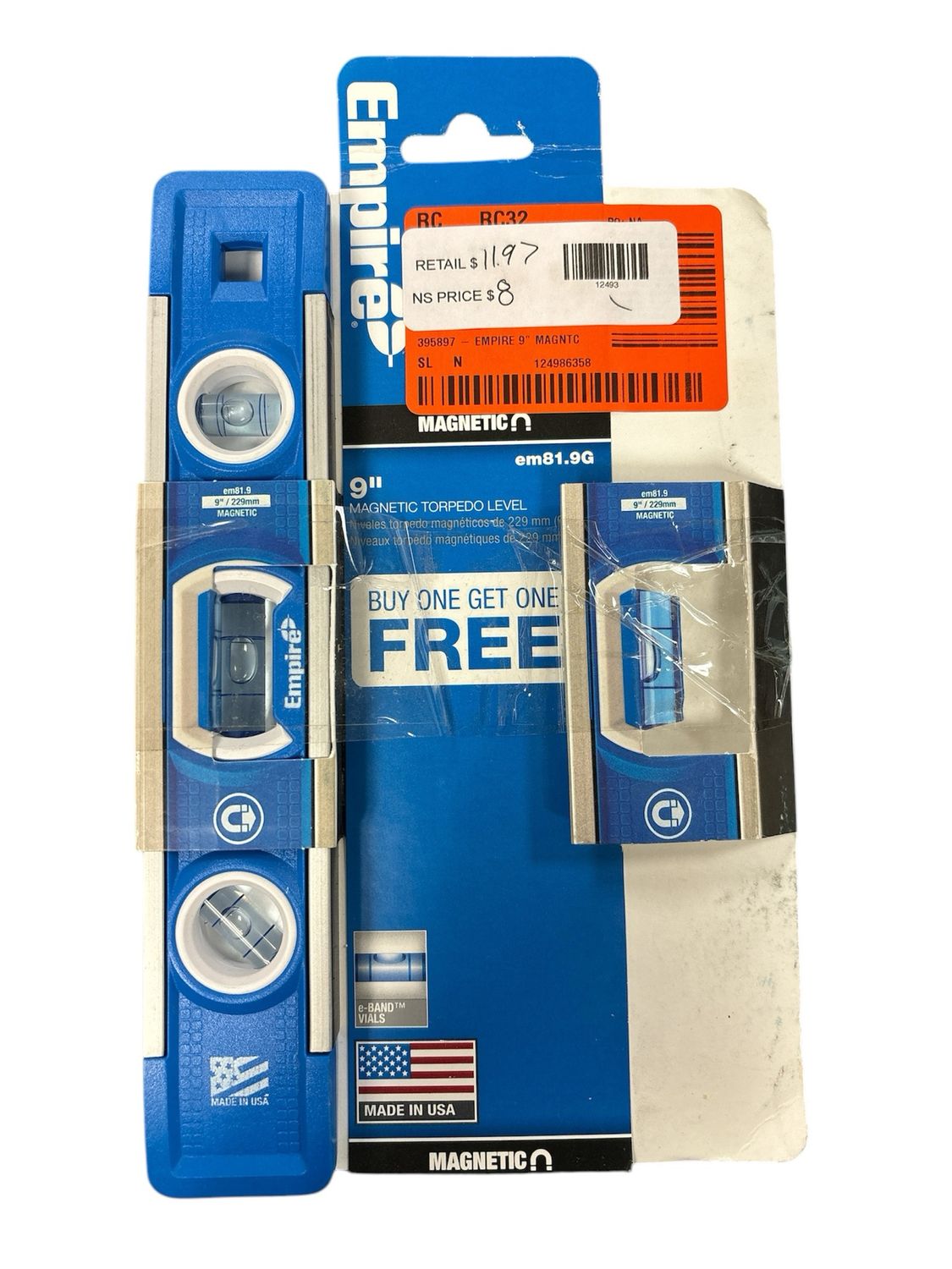 Empire 9 in. True Blue Professional Torpedo Level EM81.9