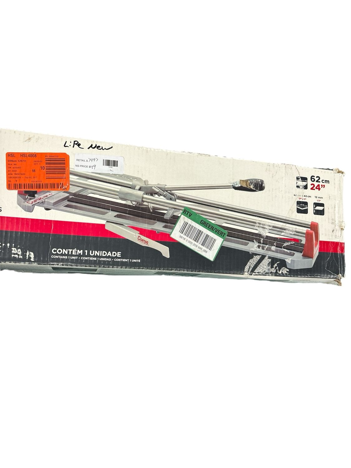 Cortag Top 62, 24 in. Tile Cutter 61365