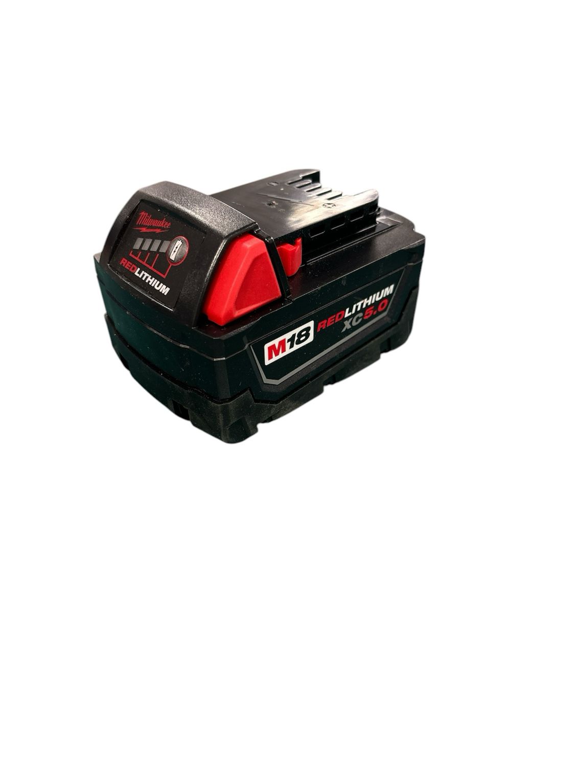 Milwaukee M18 18-Volt 5.0 Ah Lithium-Ion XC Extended Capacity Battery Pack 48-11-1850  .