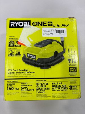 RYOBI ONE+ 18V Cordless Dual Function Inflator/Deflator(Tool Only) PCL031B