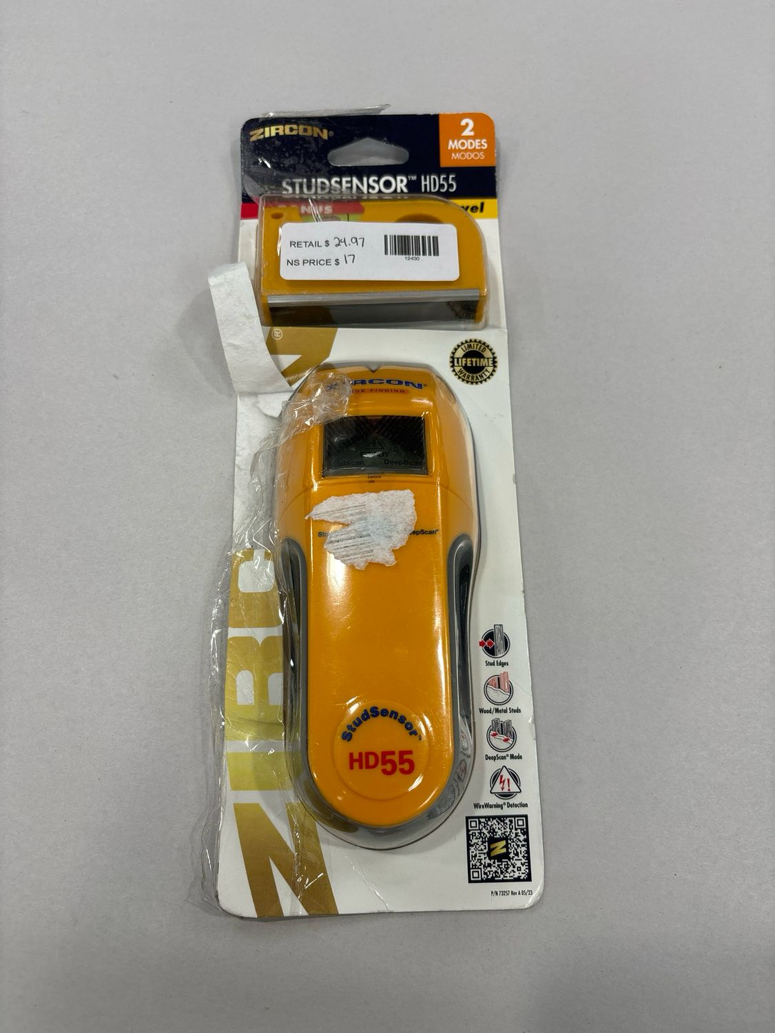 Zircon StudSensor HD55 Stud Finder 65945.