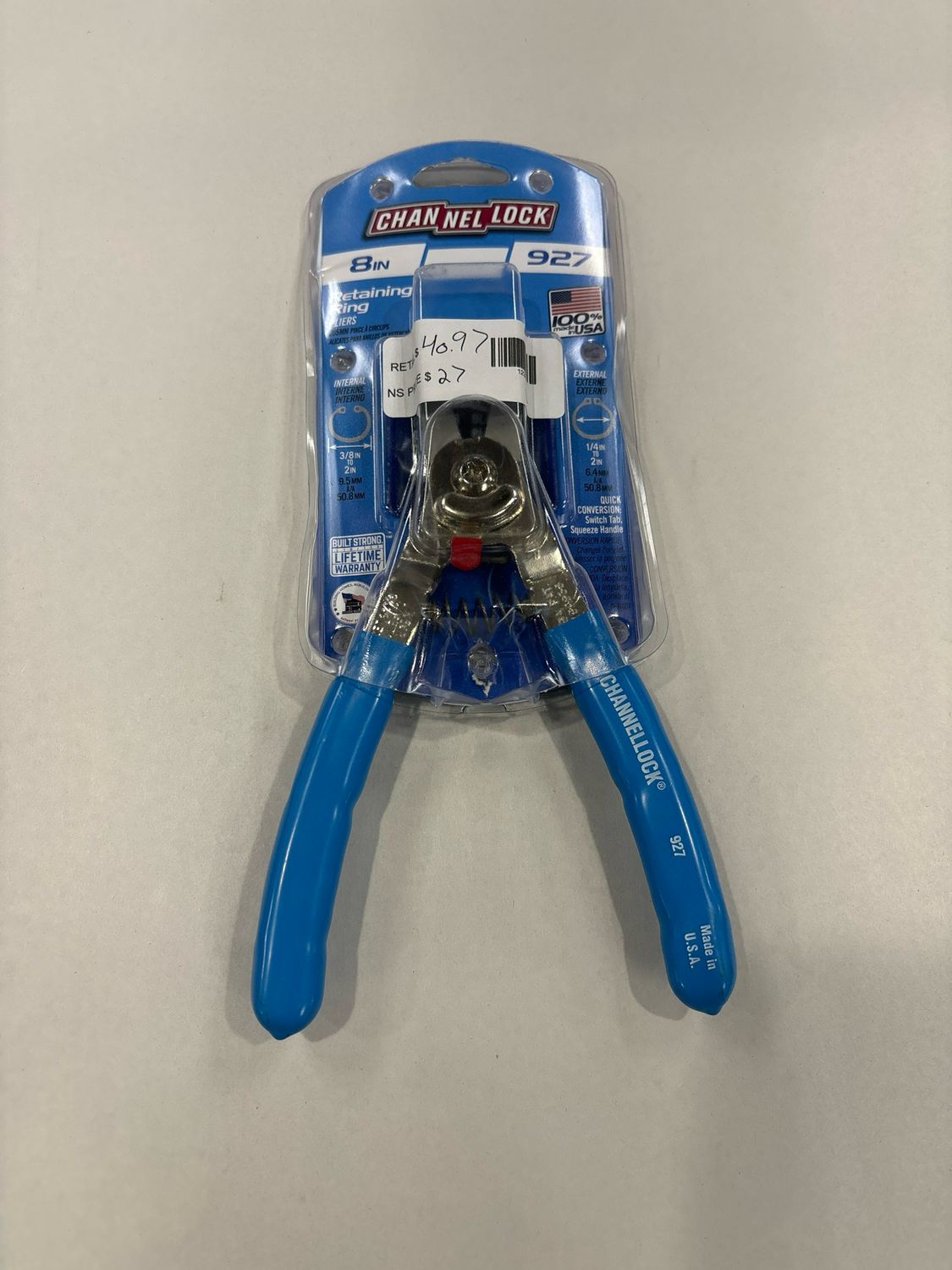 Channellock 8 in. Retaining Snap Ring Pliers 927 .