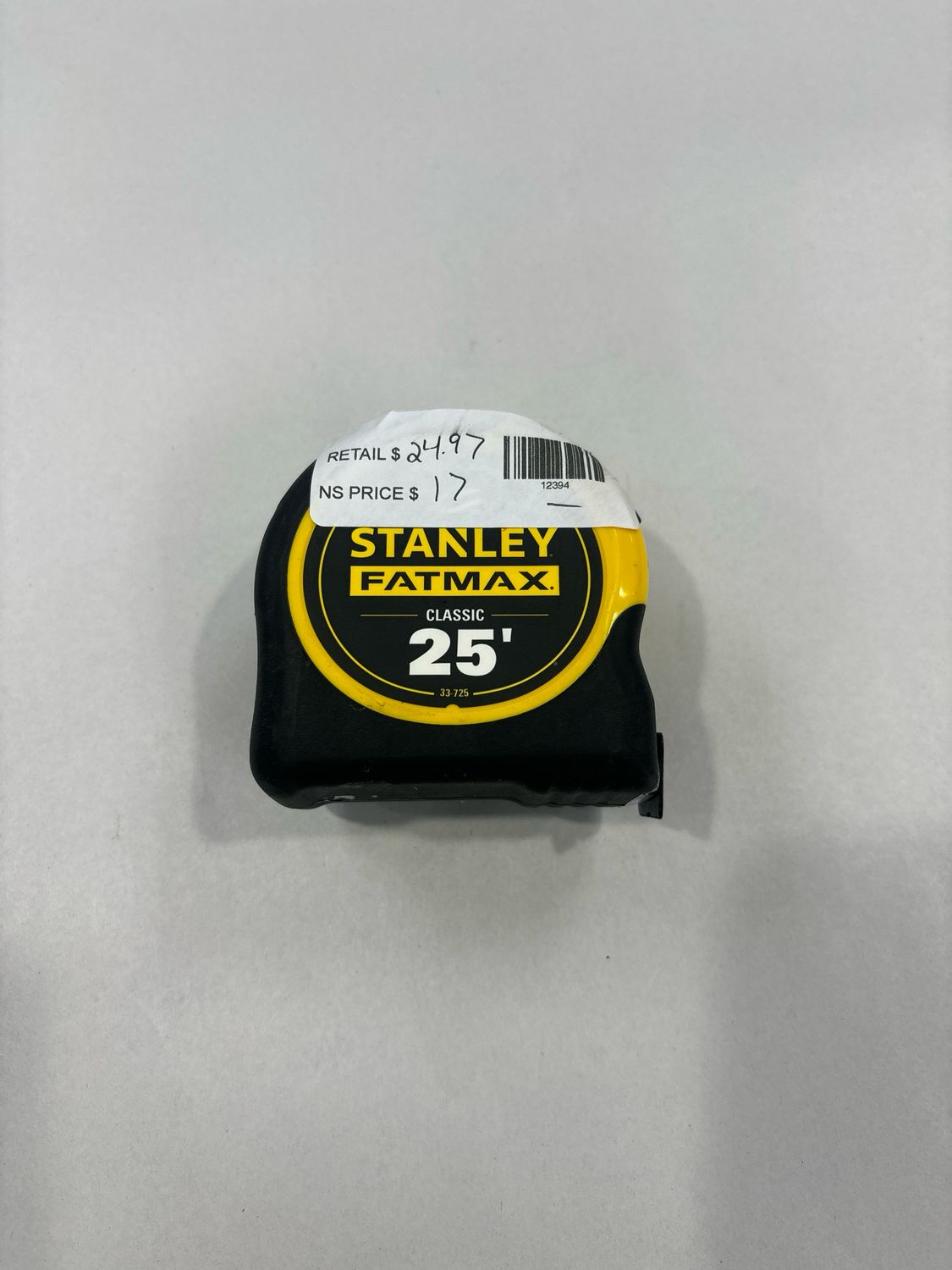 Stanley 25 ft. FATMAX Tape Measure 33-725Y .