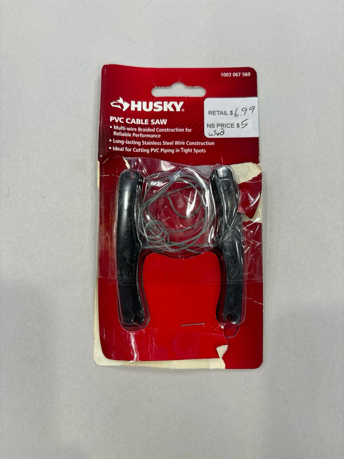 Husky PVC Cable Saw for 1/2 in. - 4 in. Pipes 80-517-111
