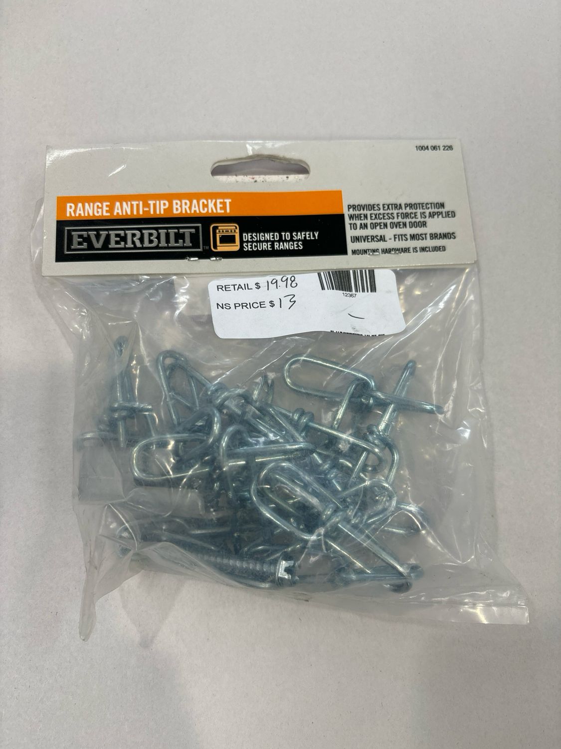 Everbilt Universal Range Anti-Tip Bracket 98263