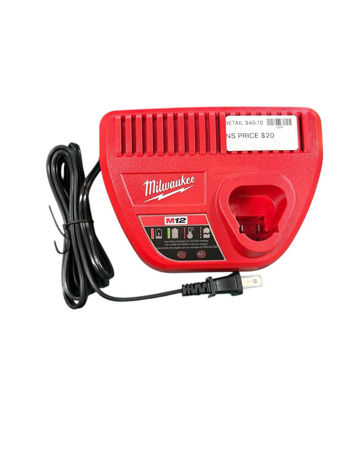 Milwaukee M12 12-Volt Lithium-Ion Battery Charger  48-59-2401