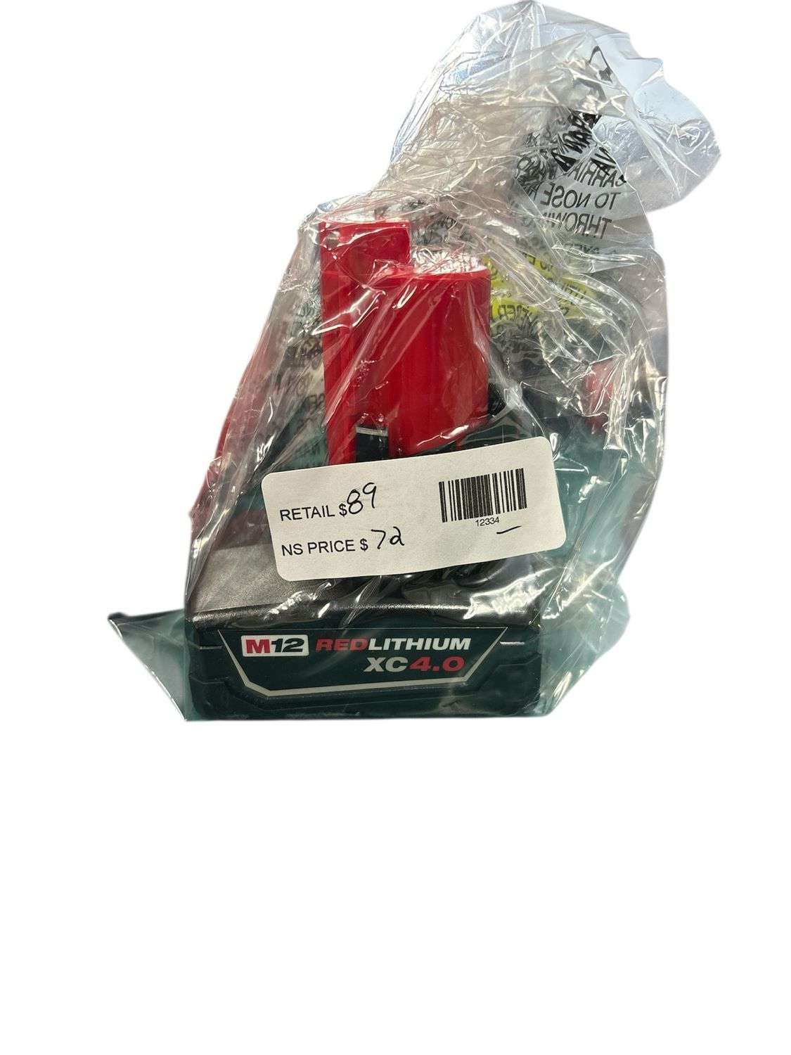 Milwaukee M12 12-Volt Lithium-Ion XC Extended Capacity Battery Pack 4.0Ah 48-11-2440   .