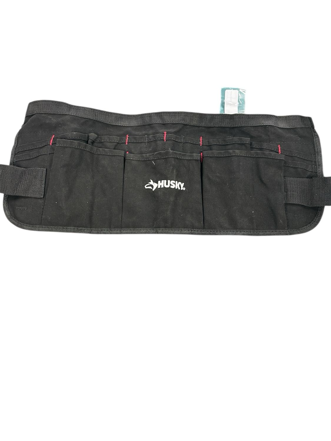Husky 24 in. 13-Pocket Black Canvas Tool Work Apron HD00121-TH .