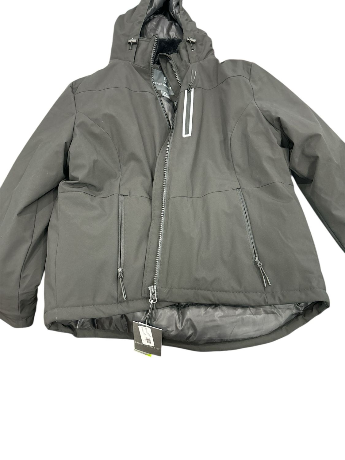Free Country Ladies Water Resistant Softshell Snow Jacket Black Size Large