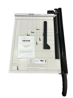 VEVOR Paper Cutter Guillotine Trimmer 15 in. Tile Cutter with Steel Blade and Handle Grip SDQZJZXQZJ15AQ68NV0