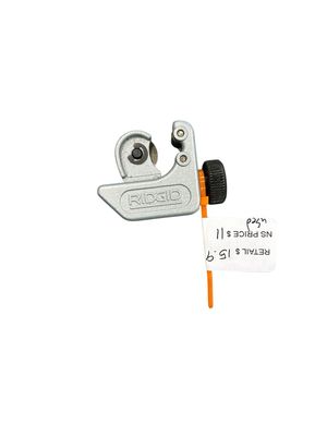 RIDGID 3/16 in. to 15/16 in. 104 Close Quarters Copper, Aluminum, Brass, and Plastic Tubing Cutter, Multi-Use Tubing Tool 32985