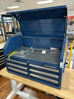 Husky 36 in. 6-Drawer Blue Top Toolbox Chest H36CH6BLU