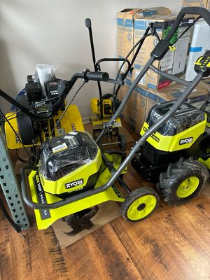 RYOBI 40V HP Brushless 16 in. Front Tine Tiller with Adjustable Tilling Width with 4.0 Ah Battery and Charger