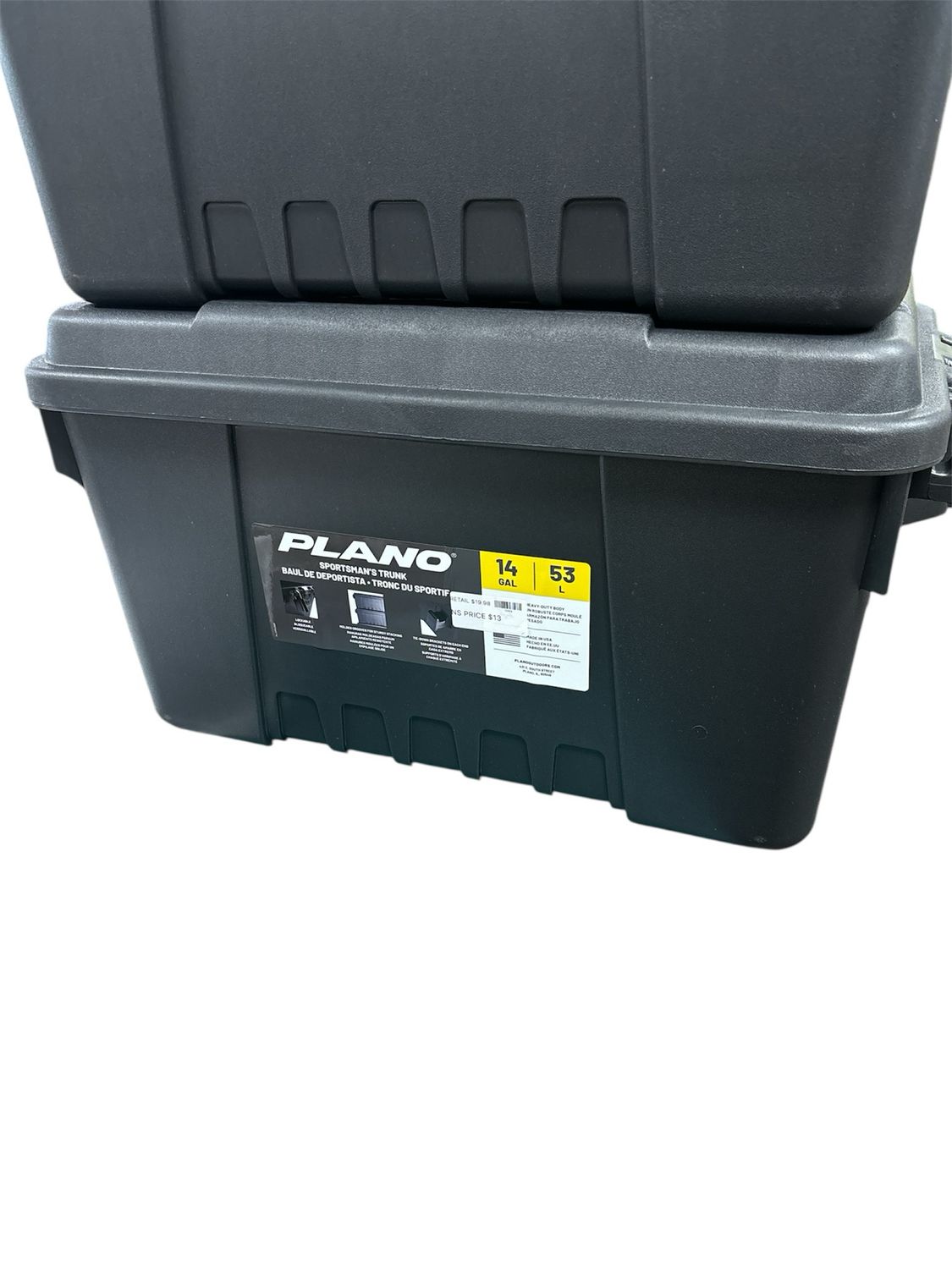 Plano 14 Gal. Storage Box in Black 161900