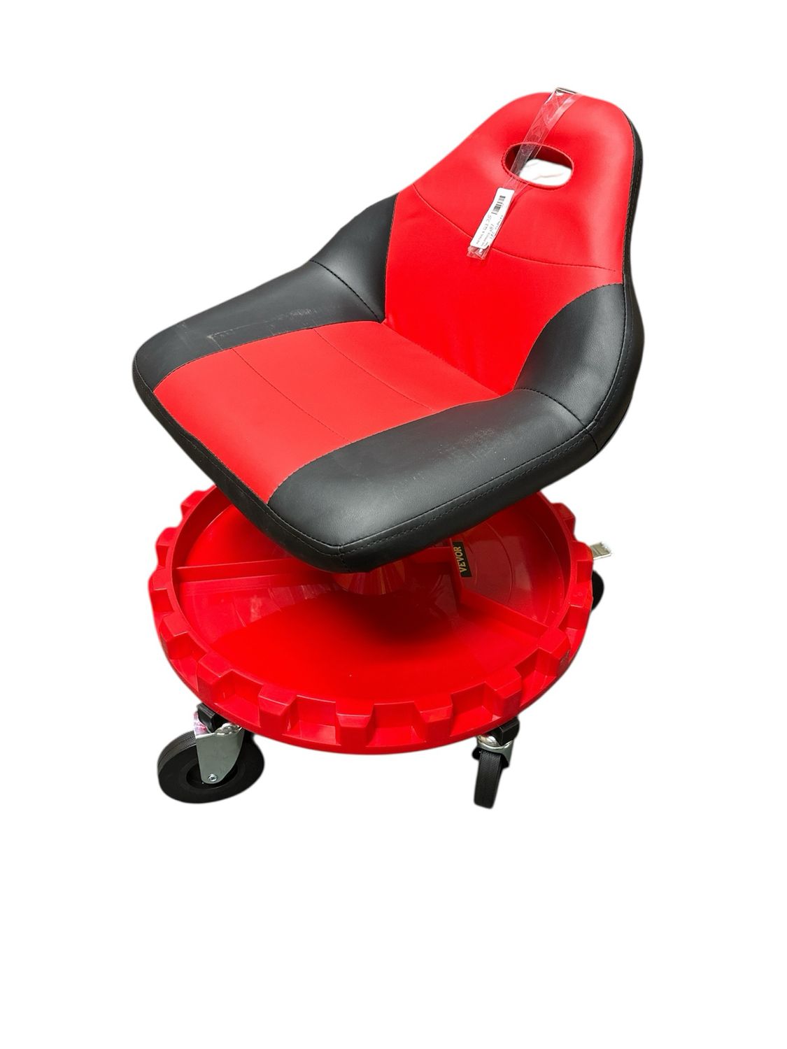 VEVOR Rolling Shop Stool 300 lbs. Load Garage Mechanic Seat Adjustable Height 18 in. to 23 in. with Swivel Casters Tool Tray HKYSCLWXDC6QRMFLIV0