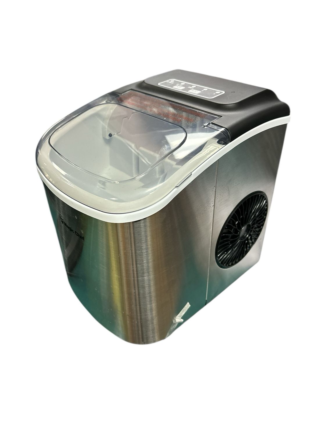 Magic Chef 27 lbs. Bullet Ice Countertop Ice Maker in Stainless Steel HMIM27ST  .