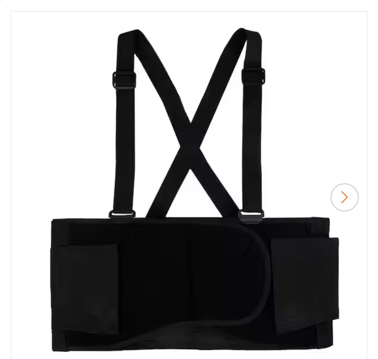 Husky Black Work Back Brace Support Belt Extra Large HD686119 .