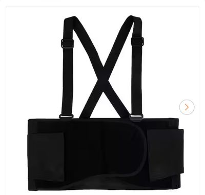 Husky Black Work Back Brace Support Belt Extra Large HD686119 .