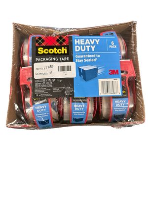 Scotch 1.88 in. x 66.7 ft. Heavy Duty Shipping Packaging Tape (6-Pack with Dispenser) 142-6