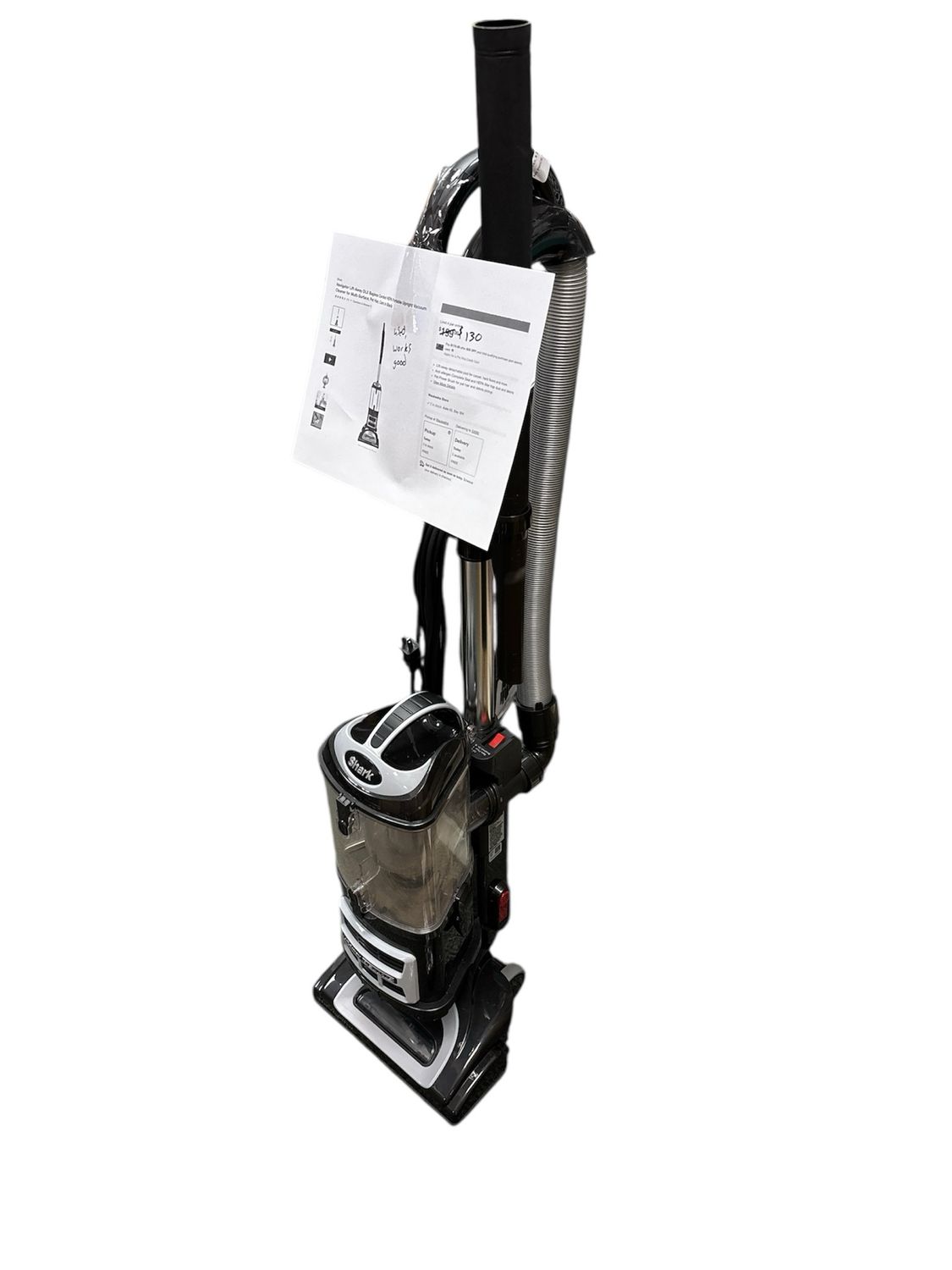 Shark Navigator Lift-Away DLX Bagless Corded HEPA Portable Upright Vacuum Cleaner for Multi-Surface, Pet Hair, Cars in Black UV440