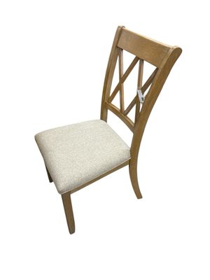 JAYDEN CREATION Aitana Rustic Farmhouse Natural Solid Wood Dining Chair (Set of 2)  ZDCHS0236-NAT