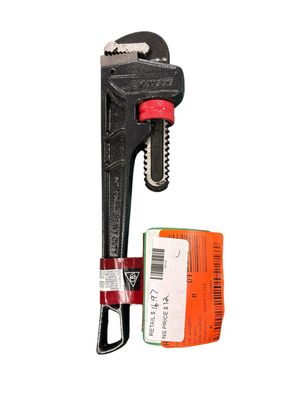 Husky 10 in. Heavy Duty Cast Iron Pipe Wrench with 1 in. Jaw Capacity WG-40-10