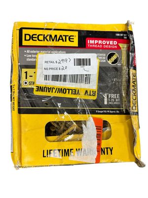 DECKMATE #8 x 1-1/4 in. Tan Exterior Self-Starting Torx Flat-Head Wood Screws (5 lb./783-Piece) 114DMT5