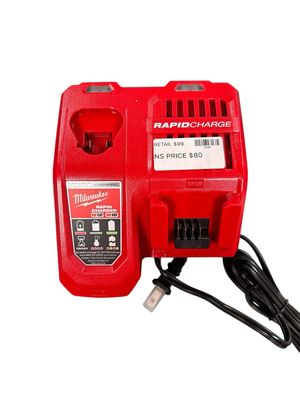 Milwaukee M12 and M18 12-Volt/18-Volt Lithium-Ion Multi-Voltage Rapid Battery Charger   .