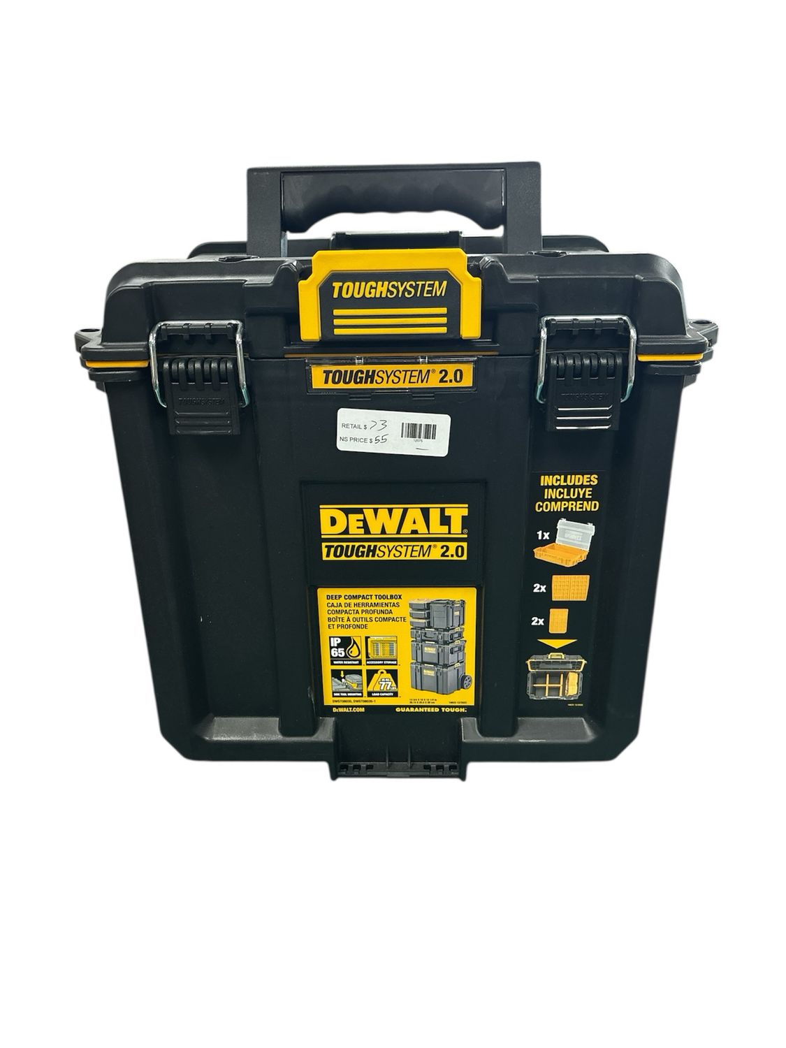 DEWALT 15.25 in. ToughSystem 2.0 Compact Deep Tool Box DWST08035 .