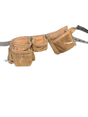 McGuire-Nicholas 11-Pocket Leather Waist Tool Belt/Contractor&#39;s Apron 1DM-428-2