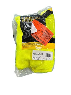 MAXIMUM SAFETY Men&#39;s Medium Yellow High Visibility Polyester Long-Sleeve Safety Shirt MX47406-MCC6