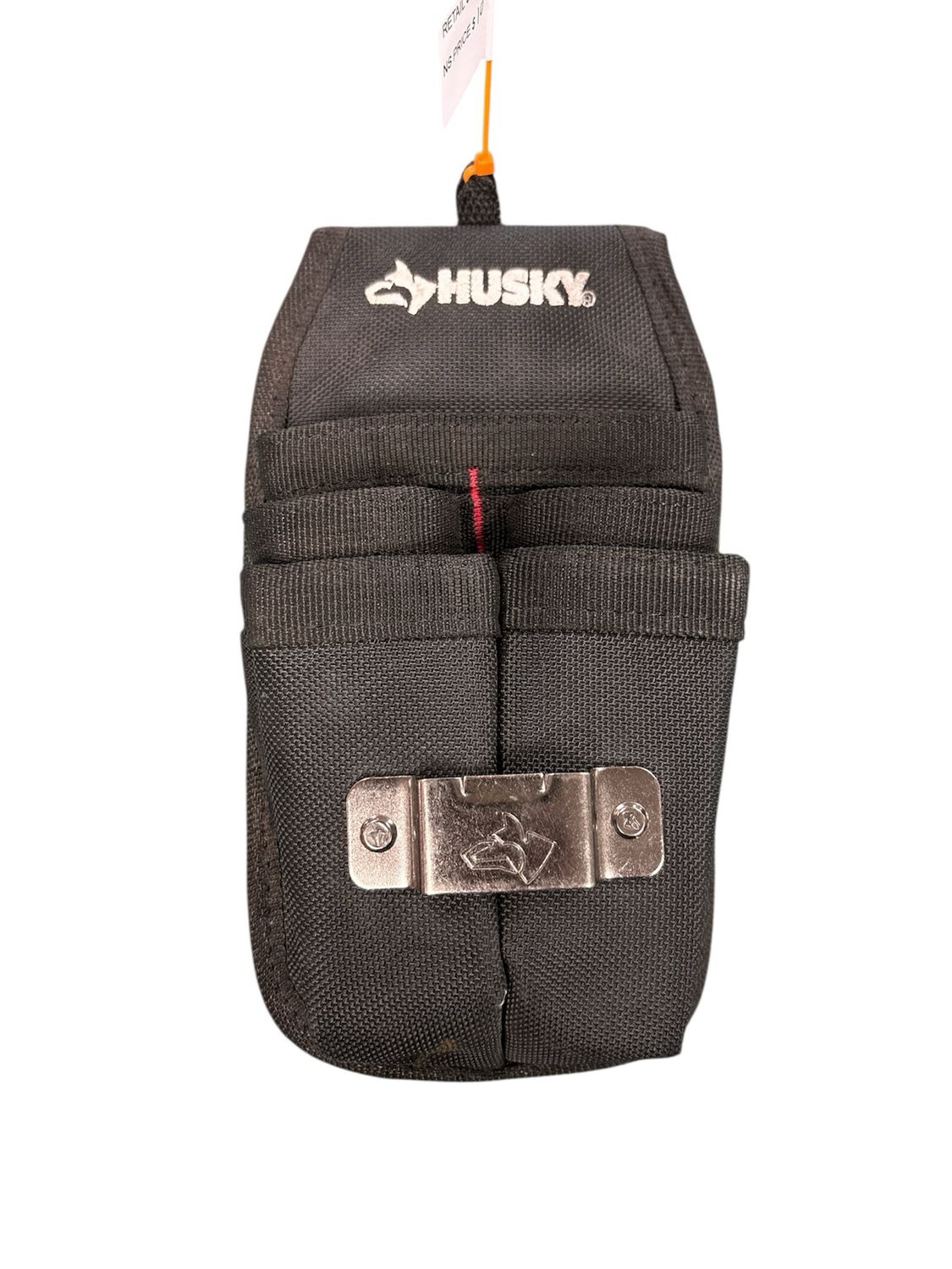 Husky 5 in. 5-Pocket Black Four Barrel Tool Belt Pouch HD00131-TH