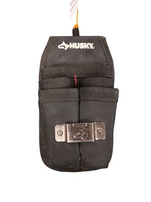 Husky 5 in. 5-Pocket Black Four Barrel Tool Belt Pouch HD00131-TH