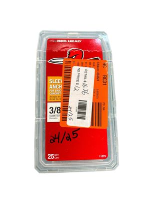 Red Head 3/8 in. x 1-7/8 in. Hex Sleeve Anchor (25-Pack) 11279