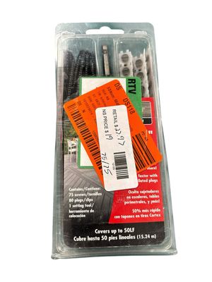FastenMaster Collated Cortex Hidden Fastening System for Trex Transcend Decking - 2-1/2 in. screws and plugs in Island Mist (50 LF) FMCTXCL-TX75TSLM