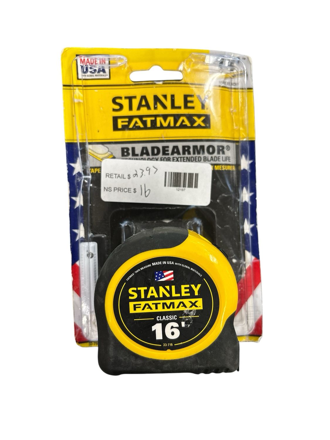 Stanley 16 ft. FATMAX Tape Measure 33-716
