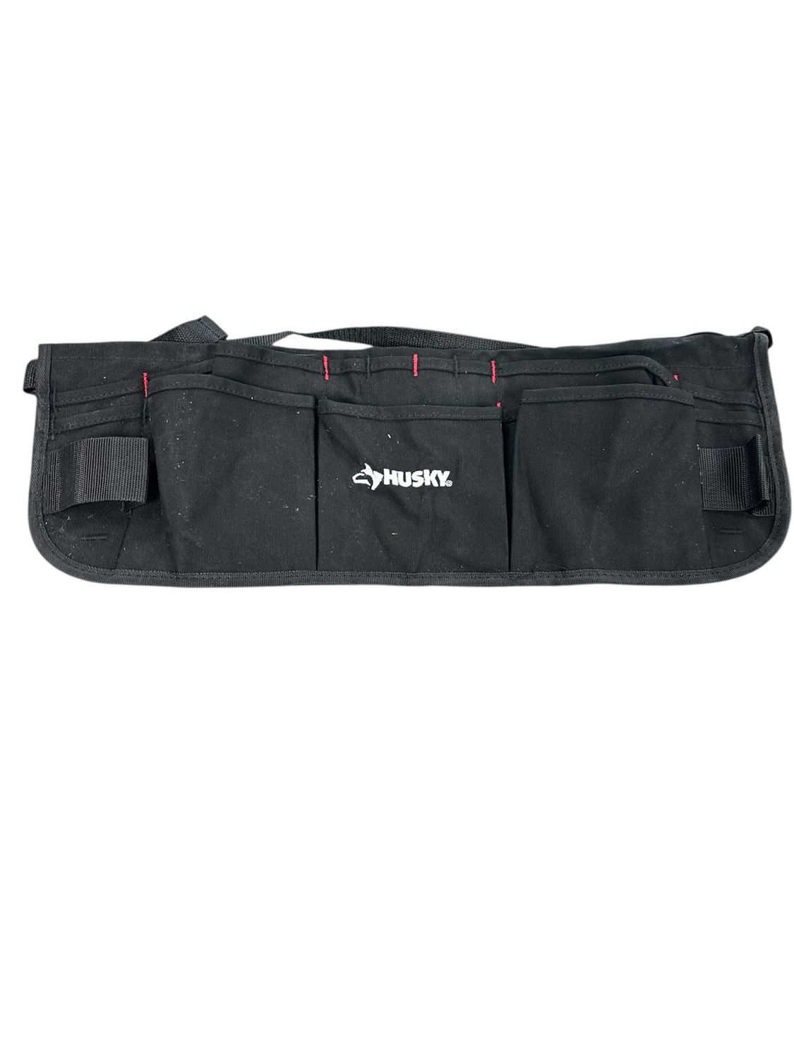 Husky 24 in. 13-Pocket Black Canvas Tool Work Apron HD00121-TH  .
