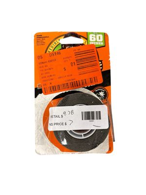 Gorilla 1 in. x 1.67 yd. Black Heavy Duty Mounting Tape 6055002