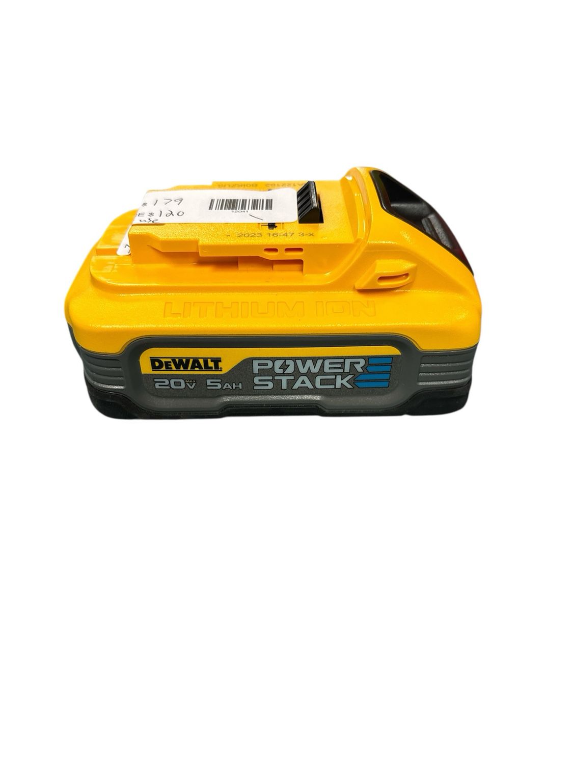 DEWALT POWERSTACK 20V Lithium-Ion 5.0Ah Battery Pack DCBP520  .